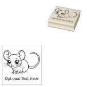 Gepersonaliseerde muis rubberstempel (Gestempeld)