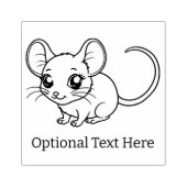 Gepersonaliseerde muis rubberstempel (Afrduk)