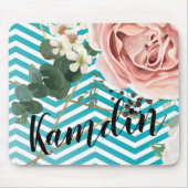 Gepersonaliseerde Muismat Geometrisch Roos Chevron (Voorkant)