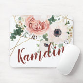 Gepersonaliseerde Muismat Geometrische Tuin Roos A (Met muis)