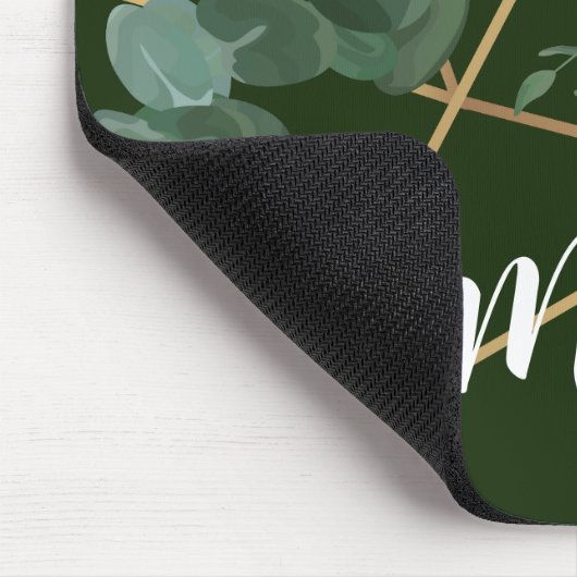 Gepersonaliseerde Muismat Geometrische Tuin Roos H (Hoek)