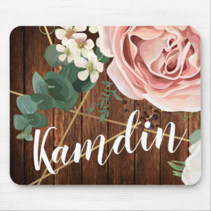 Gepersonaliseerde Muismat Geometrische Tuin Roos S