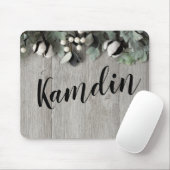 Gepersonaliseerde Muismat katoenen plant bessensch (Met muis)