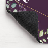 Gepersonaliseerde Muismat Plum Paarse Rozen Gold G (Hoek)