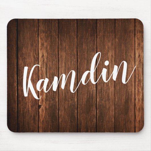 Gepersonaliseerde Muismat schuur hout land rustiek (Voorkant)