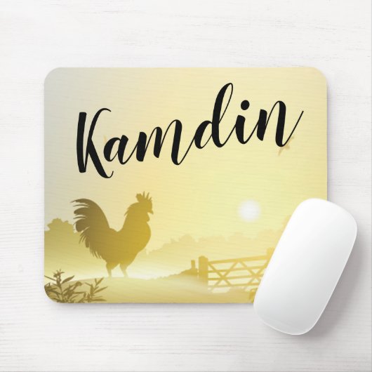 Gepersonaliseerde Muismat Sunny Morning Boerderij (Met muis)
