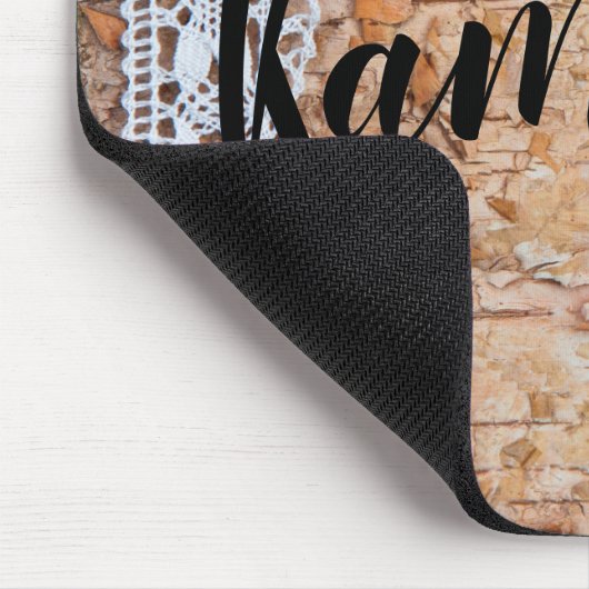 Gepersonaliseerde Muismat XCountry schuur hout kan (Hoek)