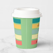 Gepersonaliseerde Multicolor Laten we Beachy halen Papieren Bekers (Rechts)