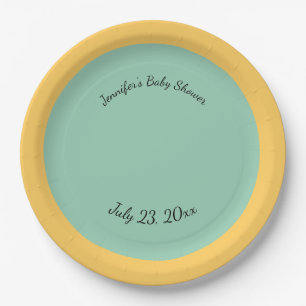 Gepersonaliseerde Multicolor Laten we Beachy halen Papieren Bordje