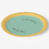 Gepersonaliseerde Multicolor Laten we Beachy halen Papieren Bordje (Gekanteld)