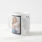 Gepersonaliseerde Mum Gift  Minimal Christmas Koffiemok (Voorkant links)