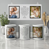 Gepersonaliseerde Mum Gift  Minimal Christmas Koffiemok