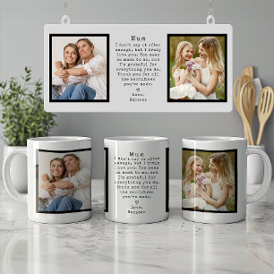 Gepersonaliseerde Mum Gift  Minimal Christmas Koffiemok