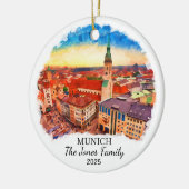 Gepersonaliseerde München Ornament, Duitsland Keramisch Ornament (Links)