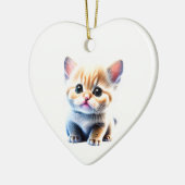 Gepersonaliseerde Munchkin Kitten Keramisch Ornament (Links)