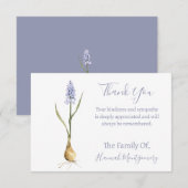 Gepersonaliseerde Muscari Sympathie Dank u kaarten Notitiekaartje (Voorkant / Achterkant)