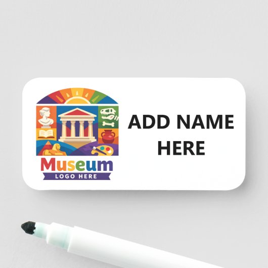 Gepersonaliseerde museumnaamlabels naamplaatje (In situ)