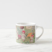 Gepersonaliseerde Mushroom Fairytale Elsa Beskow M Espresso Kop (Rechts)