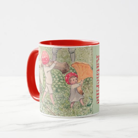 Gepersonaliseerde Mushroom Fairytale Elsa Beskow M Mok (Voorkant links)