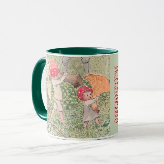 Gepersonaliseerde Mushroom Fairytale Elsa Beskow M Mok (Voorkant links)