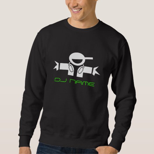 Gepersonaliseerde Music DJ sweatshirt | Naam Djay  (Voorkant)