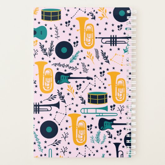 Gepersonaliseerde Music Teacher Planner (Achterkant)