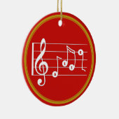 Gepersonaliseerde Musical Alto Singer Keramisch Ornament (Rechts)