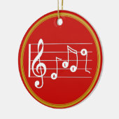 Gepersonaliseerde Musical Alto Singer Keramisch Ornament (Links)