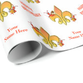 Gepersonaliseerde Musical Cajun Crawfish Fleur de  Cadeaupapier (Rol Hoek)