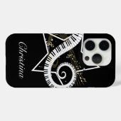 Gepersonaliseerde Musical Star gouden notities iPh Case-Mate iPhone Case (Achterkant (horizontaal))