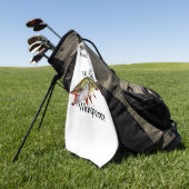 Gepersonaliseerde Muskie Whisperer Light Gevist ha Golfhanddoek (Groen)