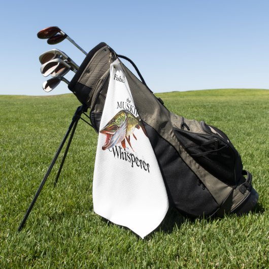 Gepersonaliseerde Muskie Whisperer Light Gevist ha Golfhanddoek (Groen)
