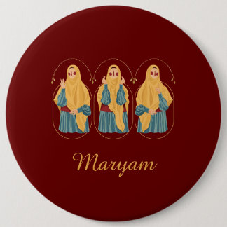 Gepersonaliseerde Muslimah illustratie Button