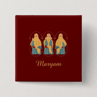 Gepersonaliseerde Muslimah illustratie Button