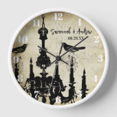 Gepersonaliseerde Mustard Yellow Chandelier Bird C (Voorkant)