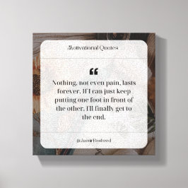 Gepersonaliseerde muurkunst Design die tot u sprek Canvas Afdruk