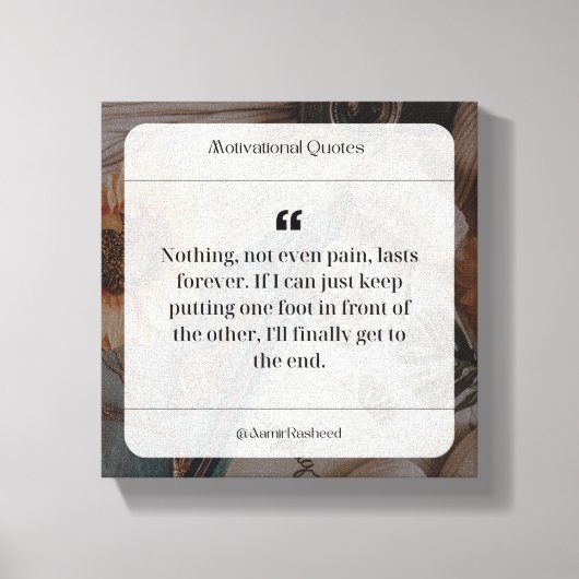 Gepersonaliseerde muurkunst Design die tot u sprek Canvas Afdruk (Voorkant)