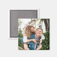 Gepersonaliseerde muziek aangepaste foto koelkast