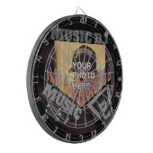 Gepersonaliseerde muziek DJ Dartboard Dartbord (Voorkant Links)
