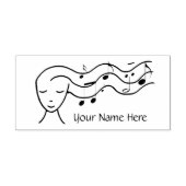 Gepersonaliseerde muziek logo  zelfinktende stempel (Design)