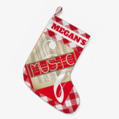 Gepersonaliseerde muziek Regan's Font Kleine Kerstsok (Voorkant (Hangend))