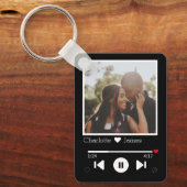 Gepersonaliseerde muziek speler foto sleutelhanger (Voorkant)