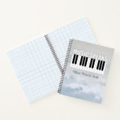 Gepersonaliseerde muziek spreekt Inspirerend citaa Notitieboek (Binnen)