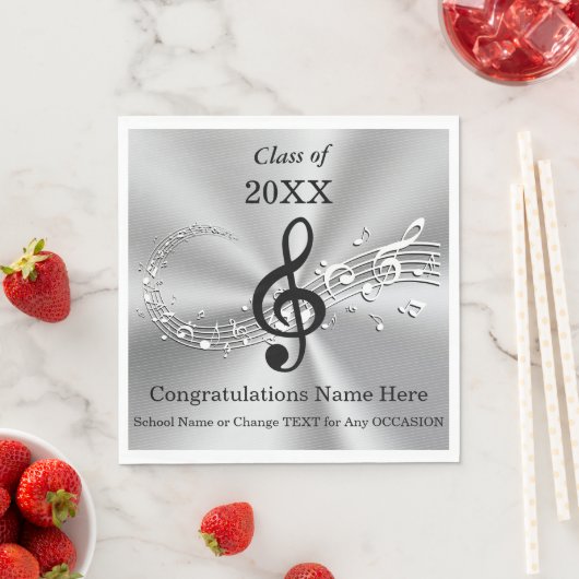 Gepersonaliseerde muziek thema Afstudeerfeest serv Servet (Insitu)