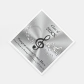 Gepersonaliseerde muziek thema Afstudeerfeest serv Servet (Hoek)