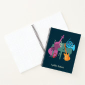 Gepersonaliseerde muziek-thema planner notitieboek (Binnen)