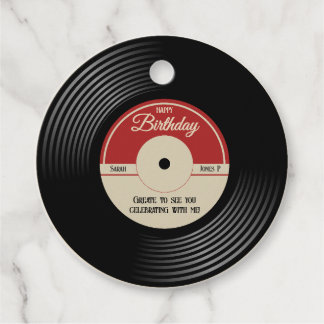 Gepersonaliseerde  muziek Theme Party Decor Bedankjes Labels