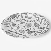 Gepersonaliseerde muziekinstrumenten Muziek Access Papieren Bordje (Gekanteld)