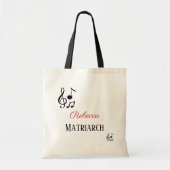 Gepersonaliseerde muziekkamer tote bag (Voorkant)