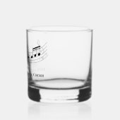 Gepersonaliseerde muziekleraar Muzikale noten Whisky Glas (Links)